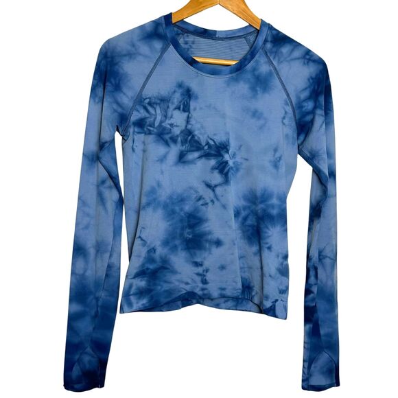 Lululemon Swiftly Tech Long Sleeve Shirt 2.0 *Race Length Marble Dye Commander - Picture 2 of 8